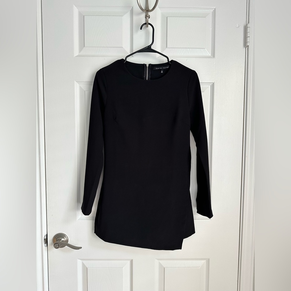 Black English Factory Skort Romper